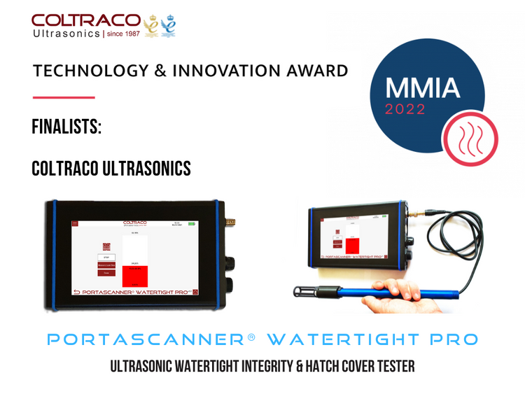 Coltraco Ultrasonic’s Portascanner® WATERTIGHT PRO up for major award.￼
