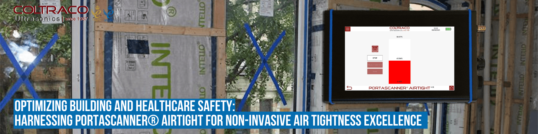 Optimizing Building and Healthcare Safety: Harnessing Portascanner® AIRTIGHT for Non-Invasive Air Tightness Excellence.