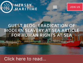Mersey Maritime Publish our article on "Eradication of modern slavery at sea article for human rights at sea" - May 2022 | Coltraco