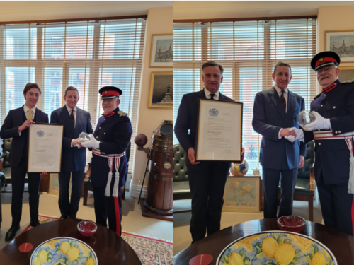 Coltraco Ultrasonics receives Second Queen's Award for Enterprise, for International Trade 2022 in Formal Presentation by DL Representative Deputy Lieutenant for the City of Westminster | Coltraco